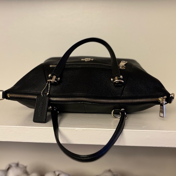 💖HOST PICK!💝 COACH Prairie Satchel in Black Pebbled Leather! EUC! - Picture 5 of 14